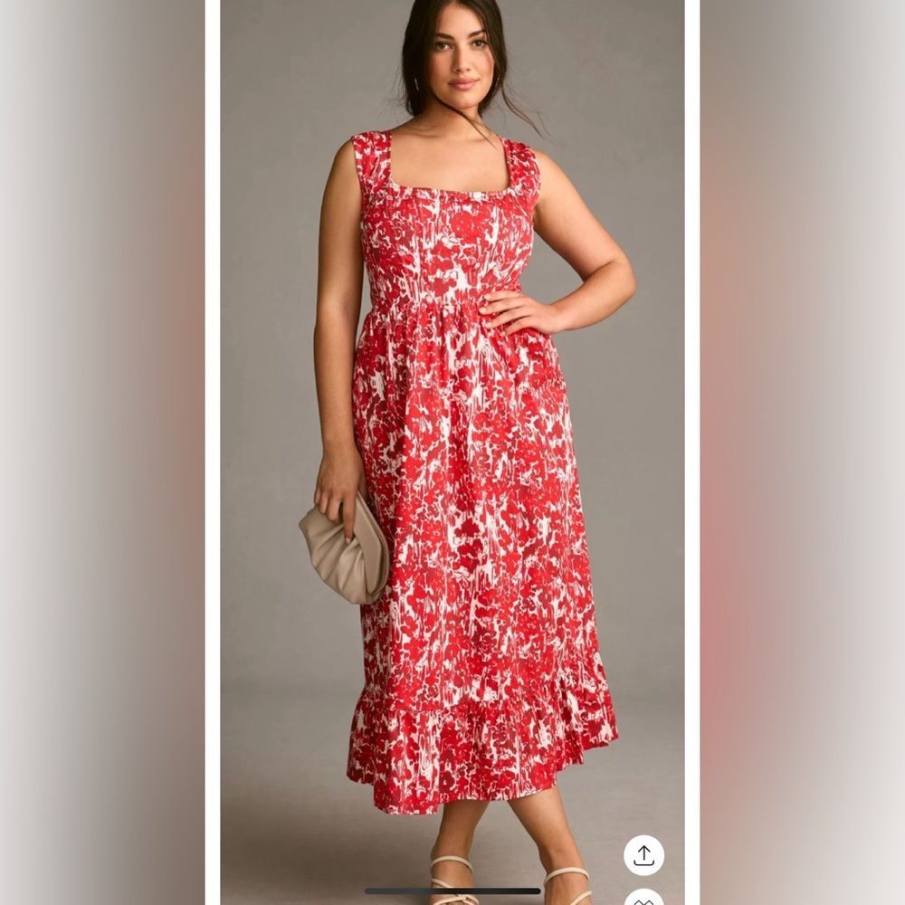 🆕 Aureta Studio Square-Neck Corset A-Line Dress size M NWT never worn